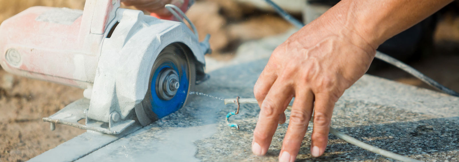 Cutting Marble Slab